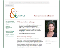 Tablet Screenshot of moveandchange.com